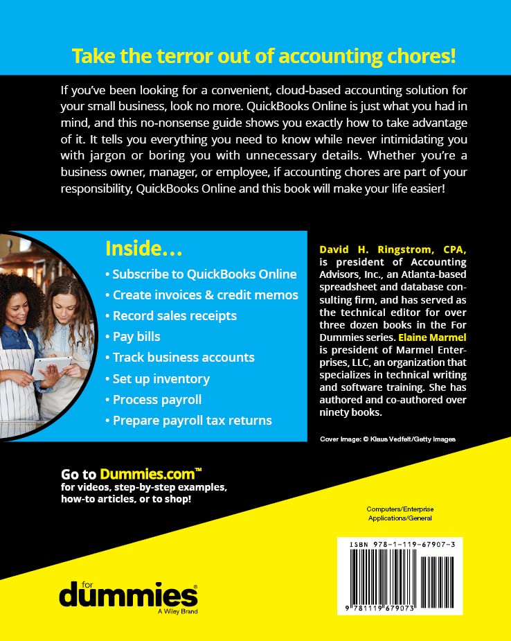 QuickBooks Online For Dummies, 6th Edition (For Dummies (Computer/Tech)),Used