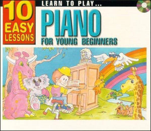 10 Easy Lessons Learn To Play Piano for Young Beginner CD Size,New