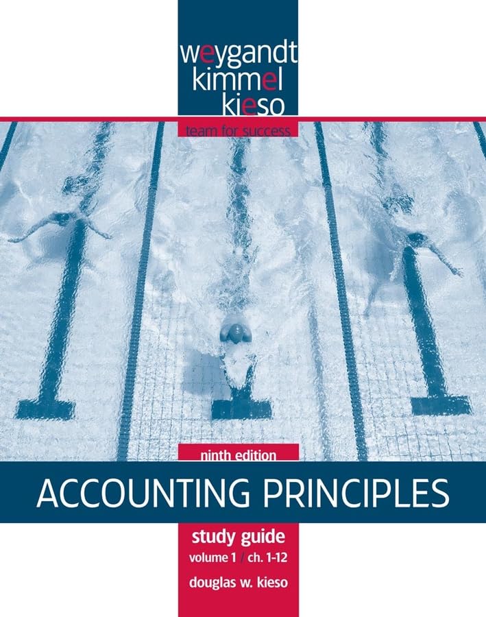 Accounting Principles, Study Guide, Volume I, Chapters 112,Used