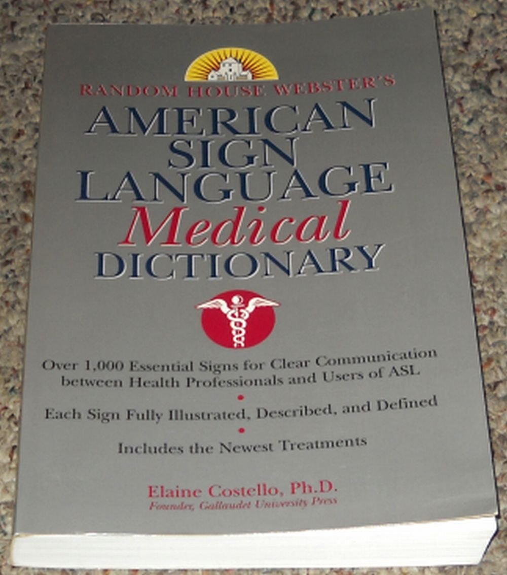 Random House Webster's American Sign Language Medical Dictionary,Used