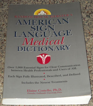 Random House Webster's American Sign Language Medical Dictionary,Used