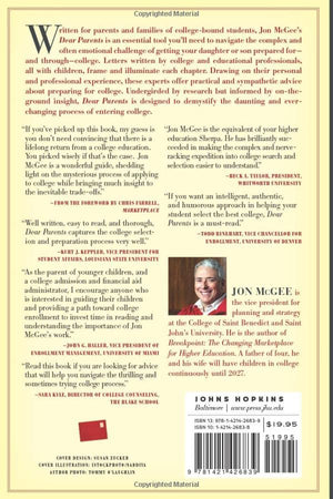 Dear Parents: A Field Guide for College Preparation,Used