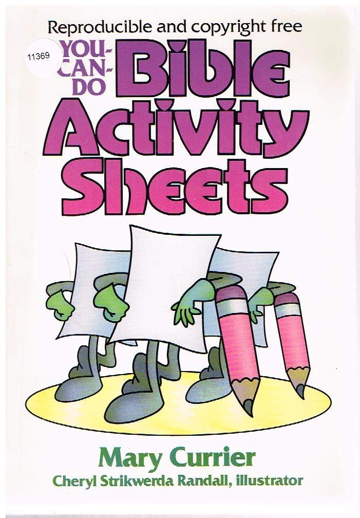 YouCanDo Bible Activity Sheets: Reproducible CutAndPaste Activities and Puzzle Forms for Children's Church, Sunday Schools, ,Used