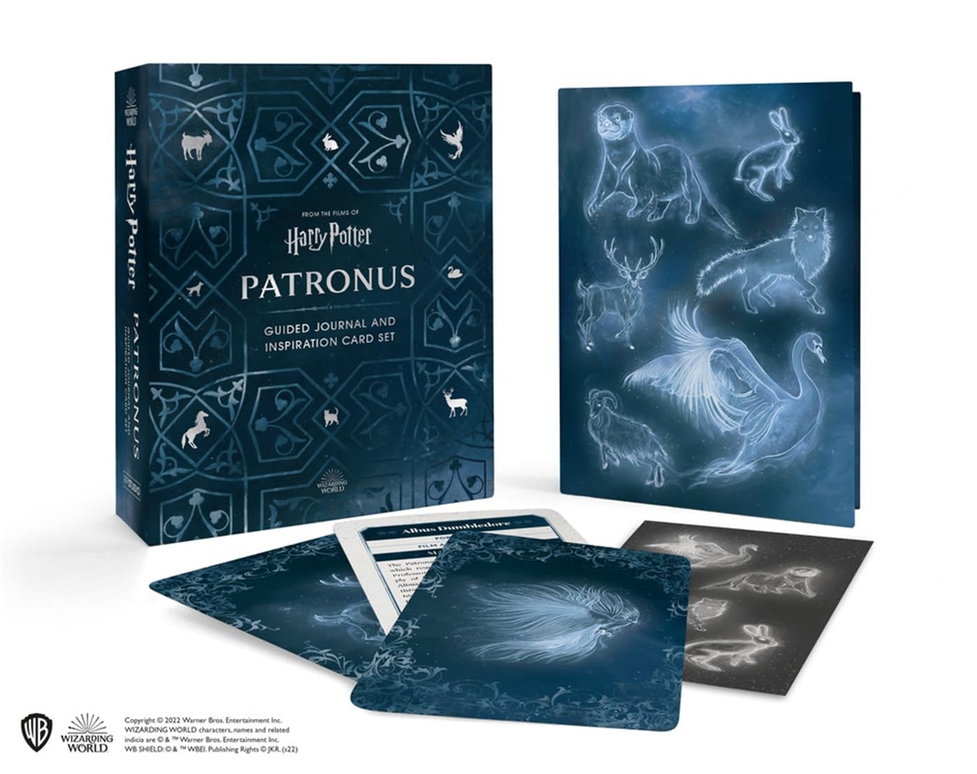 Harry Potter Patronus Guided Journal And Inspiration Card Set-new