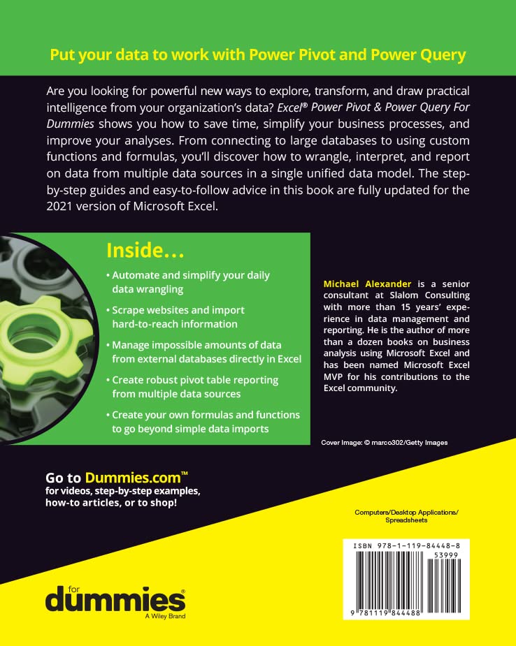 Excel Power Pivot & Power Query For Dummies,Used