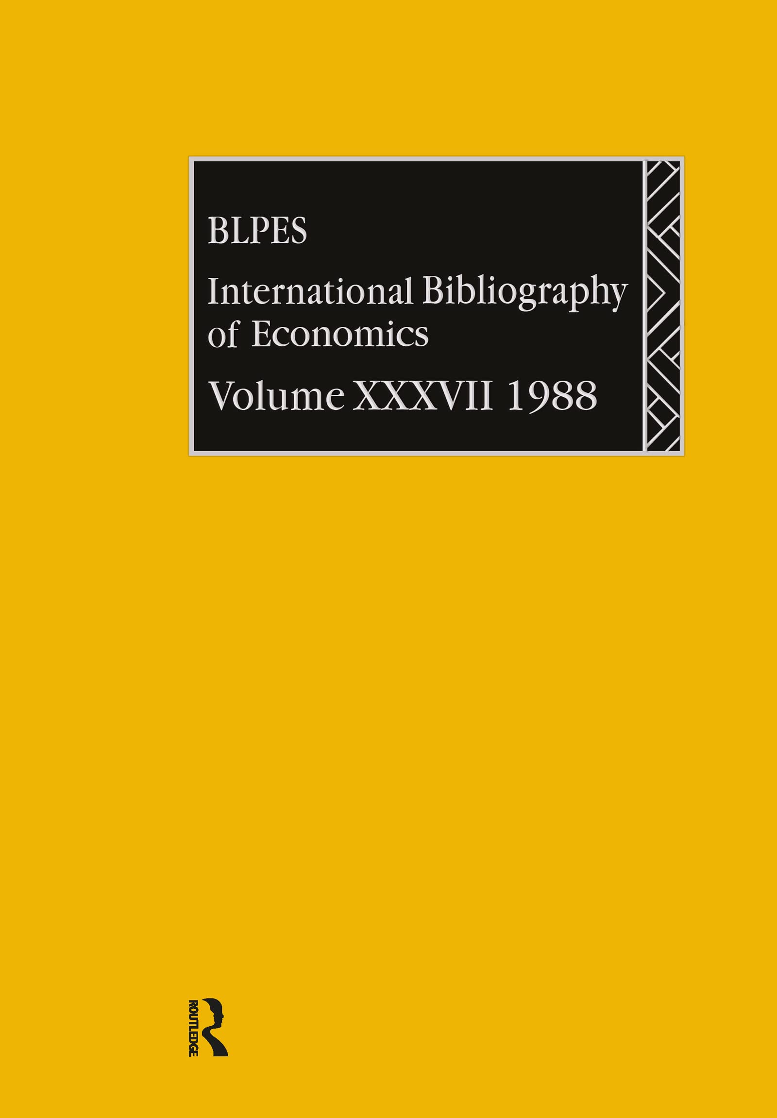 Ibss: Economics: 1988 Volume 37