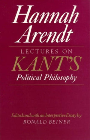 Lectures On Kant'S Political Philosophy