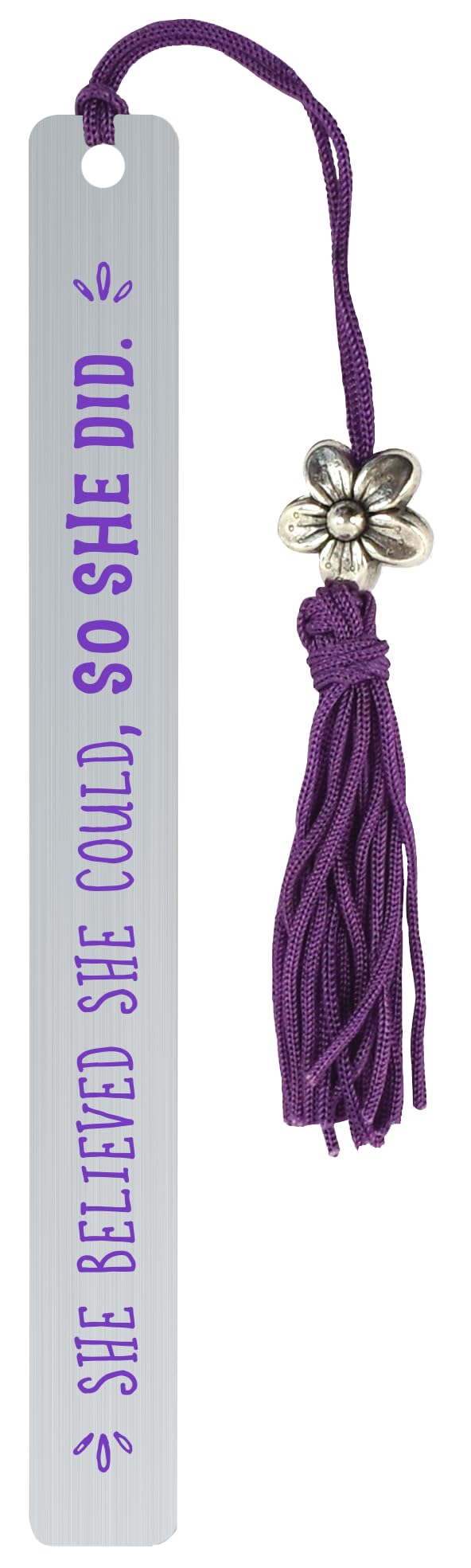 She Believed She Could, So She Did Metal Bookmark,New