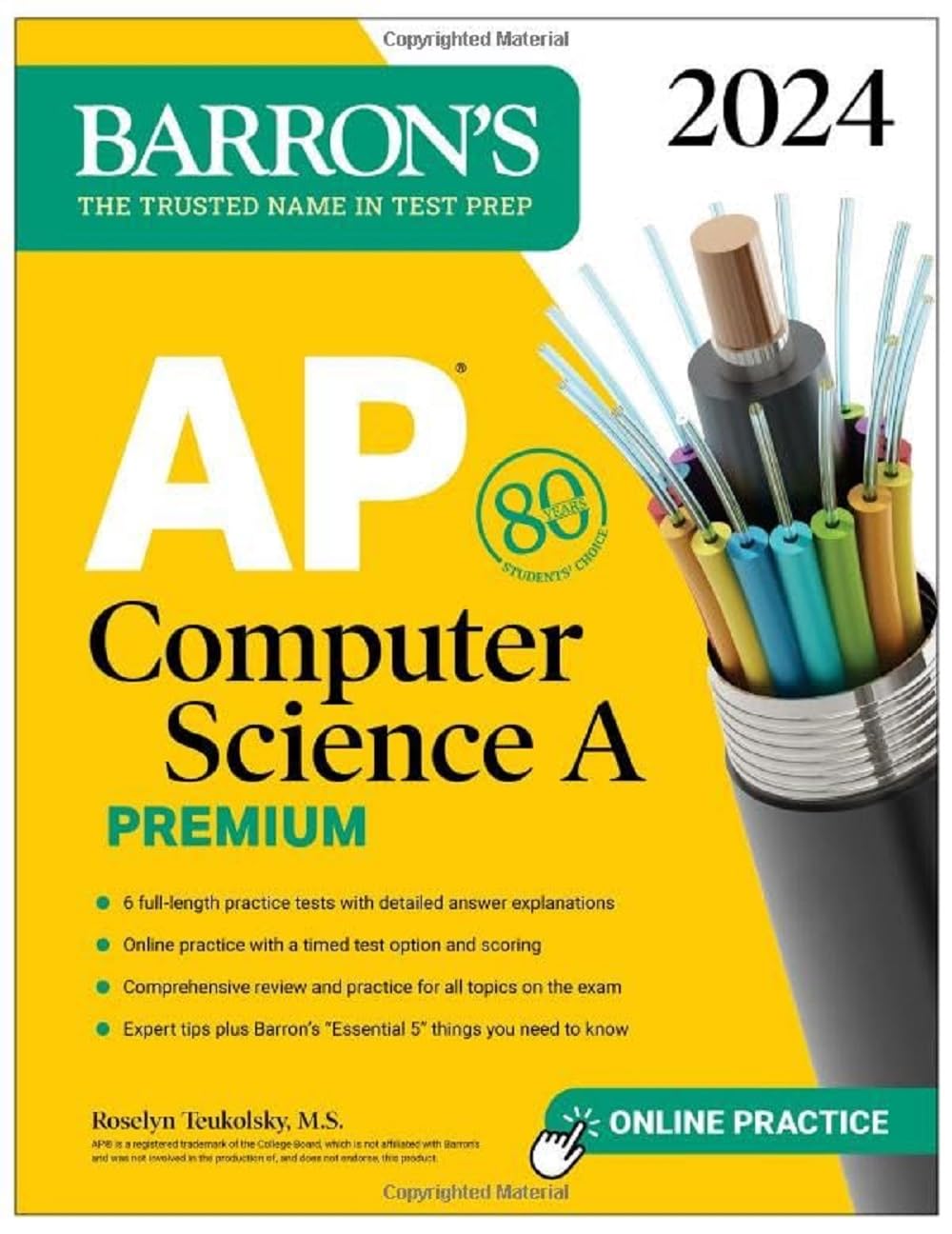 AP Computer Science A Premium, 2024: 6 Practice Tests + Comprehensive Review + Online Practice (Barron's AP Prep),Used