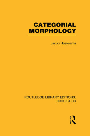 Categorial Morphology (RLE Linguistics B: Grammar),Used
