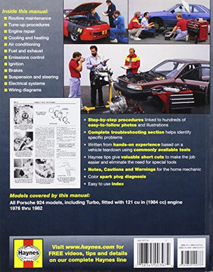 Porsche 924 '76'82 (Haynes Repair Manuals),Used
