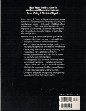 Basic Wiring & Electric Repair (Black & Decker Home Improvement Library),Used