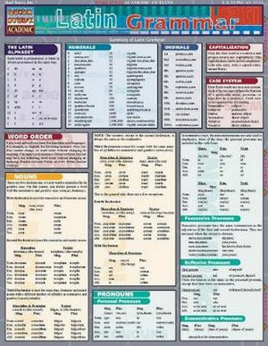Latin Grammar (Quick Study Academic),Used