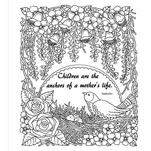 Zendoodle Colorscapes: A Mother's Love: Inspiring Words to Color and Display,Used