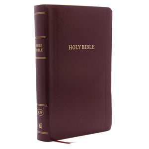 Kjv Holy Bible: Personal Size Giant Print With 43,000 Cross References, Burgundy Leatherlook, Red Letter, Comfort Print: King J