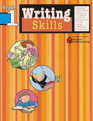 Writing Skills: Grade 1 (Flash Kids Harcourt Family Learning),Used