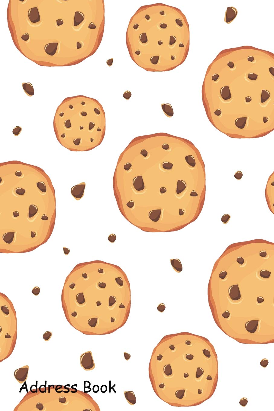 Address Book: For Contacts, Addresses, Phone, Email, Note,Emergency Contacts,Alphabetical Index With Cookies Pattern Background,Used