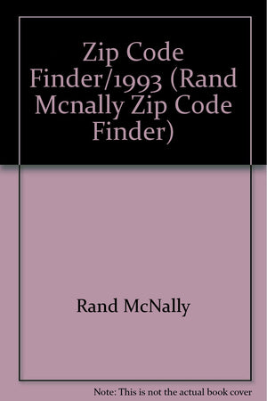 Zip Code Finder/1993 (RAND MCNALLY ZIP CODE FINDER),Used