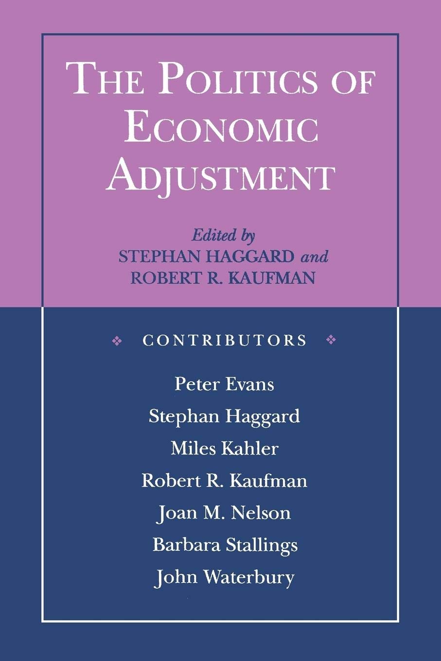 The Politics Of Economic Adjustment