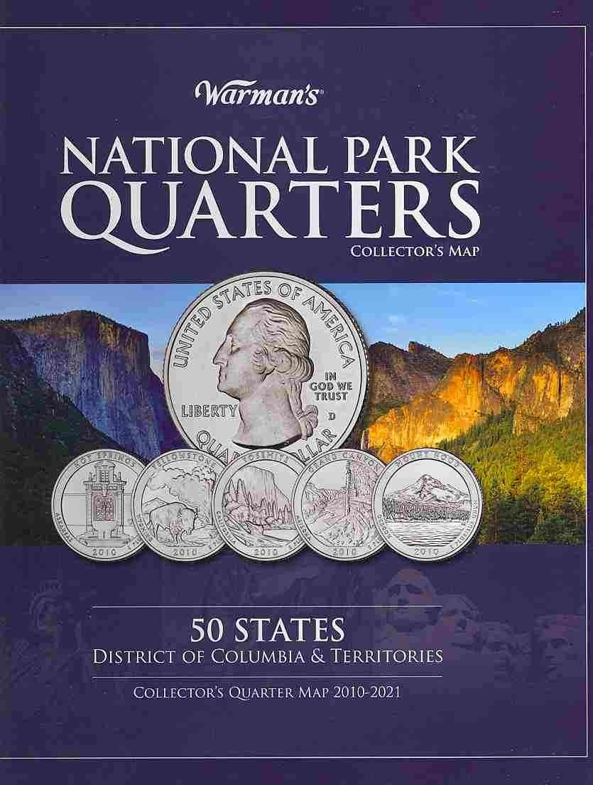 National Park Quarter Map (Warman's Collector Coin Folders),Used