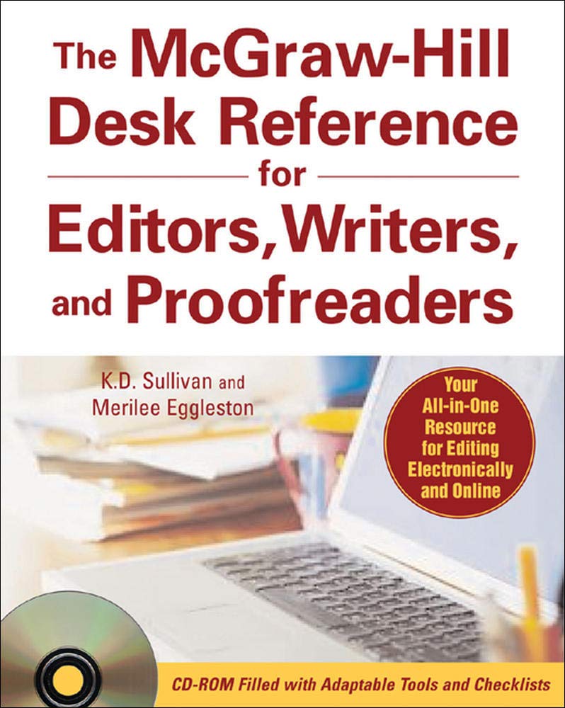 The McGrawHill Desk Reference for Editors, Writers, and Proofreaders (with CDROM),New