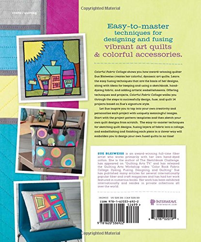 Colorful Fabric Collage: Sketch, Fuse, Quilt!,Used