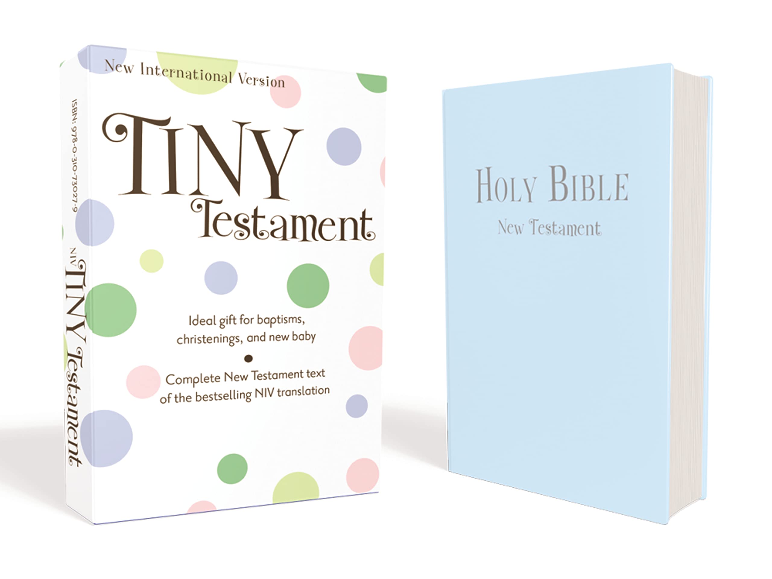 NIV, Tiny Testament Bible: New Testament, Leathersoft, Blue,Used