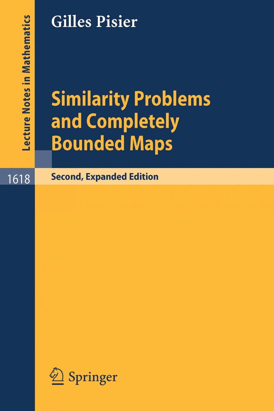 Similarity Problems and Completely Bounded Maps (Lecture Notes in Mathematics, 1618),Used