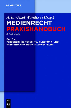 Rundfunk und Presserecht/Veranstaltungsrecht/Schutz von Persnlichkeitsrechten (Medienrecht Praxishandbuch) (German Edition),Used