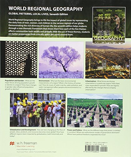 W. H. Freeman World Regional Geography: Global Patterns, Local Lives - Comprehensive Textbook for Geography Students