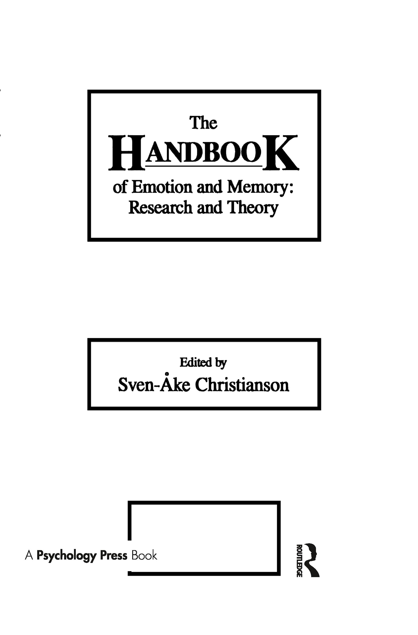 The Handbook Of Emotion And Memory: Research And Theory,Used