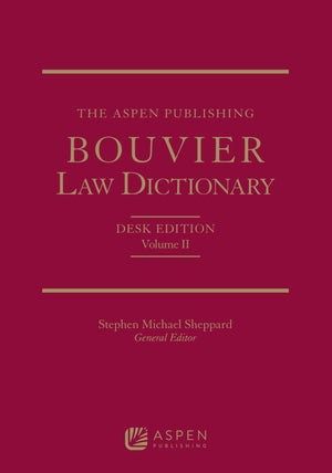 The Aspen Publishing Bouvier Law Dictionary: Desk Edition,Used