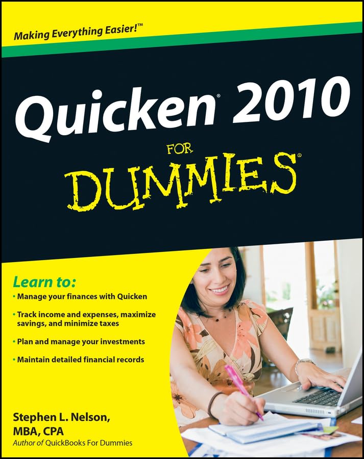 Quicken 2010 For Dummies,Used