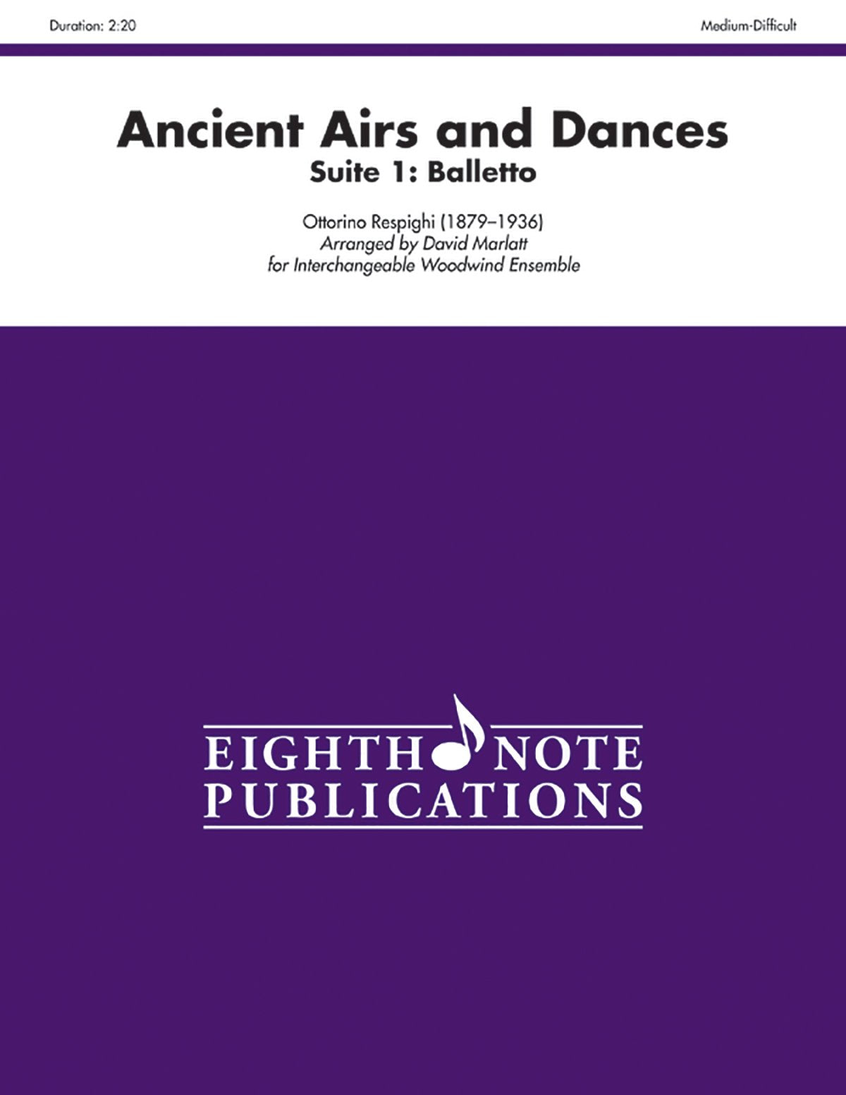 Ancient Airs And Dances, Suite 1 Balletto: Score & Parts (Eighth Note Publications),Used