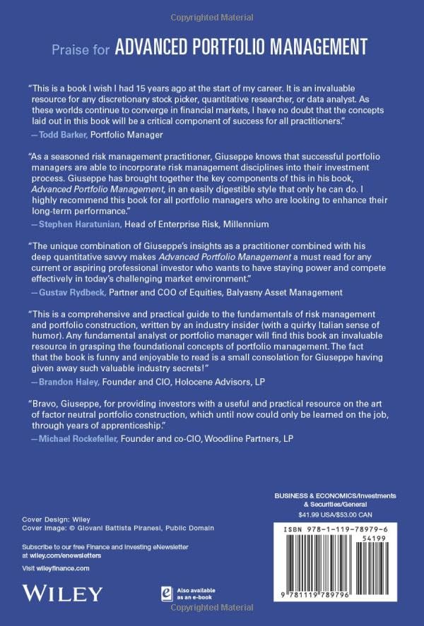 Advanced Portfolio Management: A Quant'S Guide For Fundamental Investors