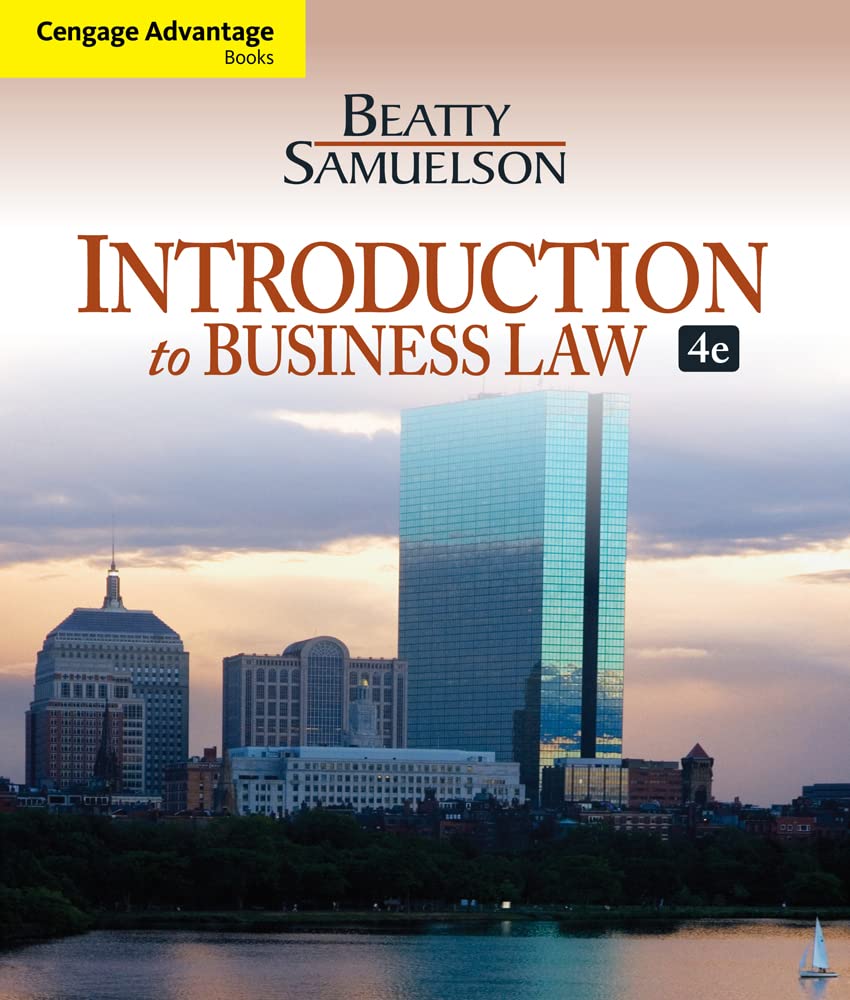 Introduction to Business Law, 4th Edition,Used