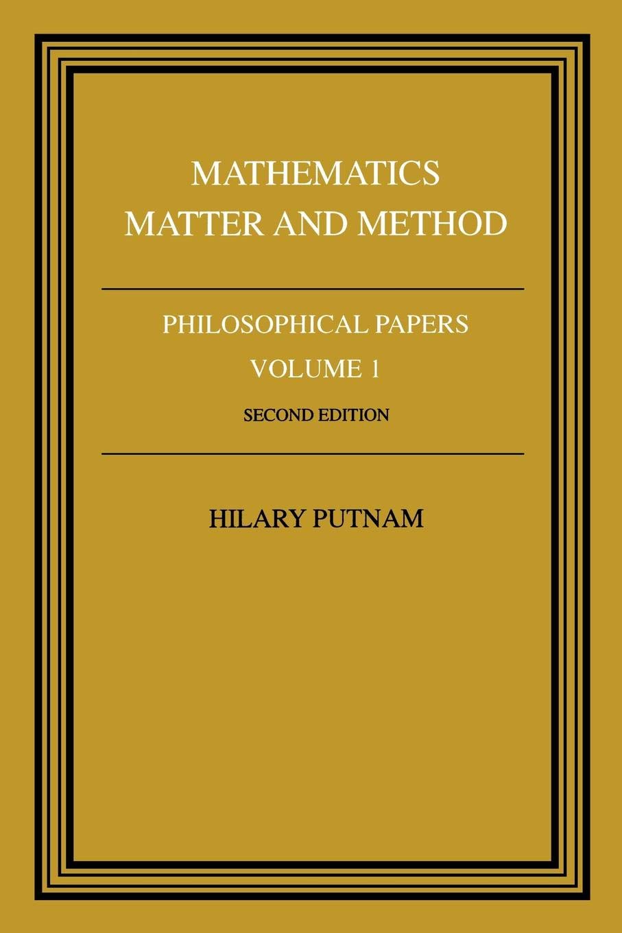 Mathematics, Matter and Method (Philosophical Papers, Vol. 1),Used