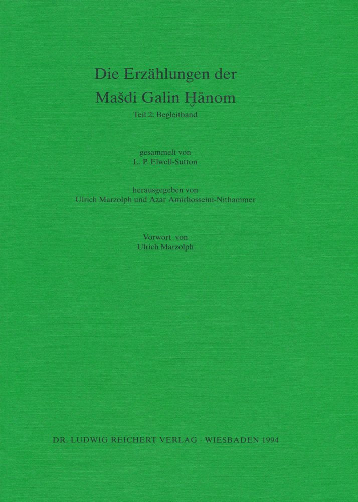 Die Erzahlungen der Masdi Galin Hanom: Teil 2: Begleitband (German Edition),Used