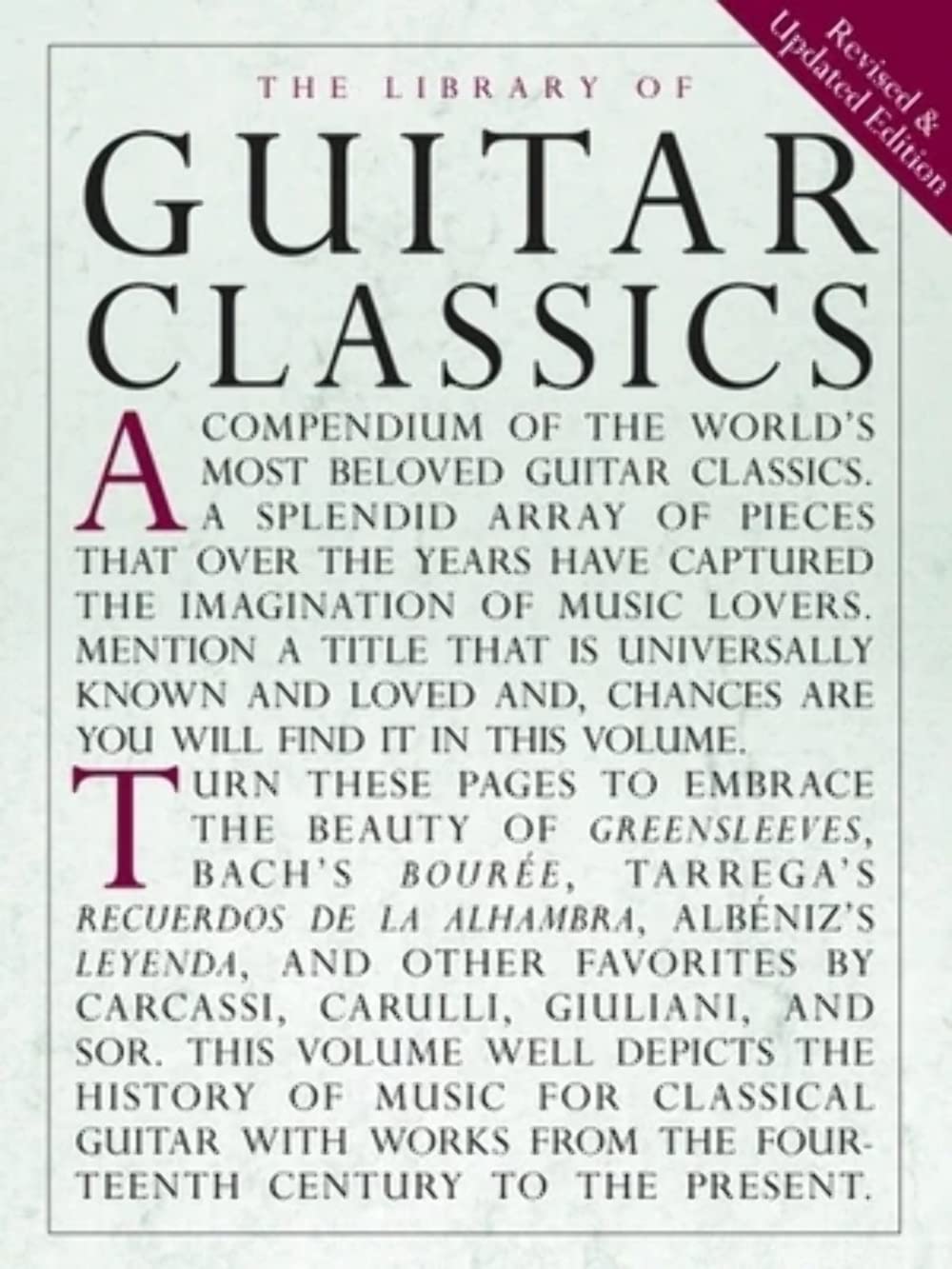 Library of Guitar Classics (Library of Series),New