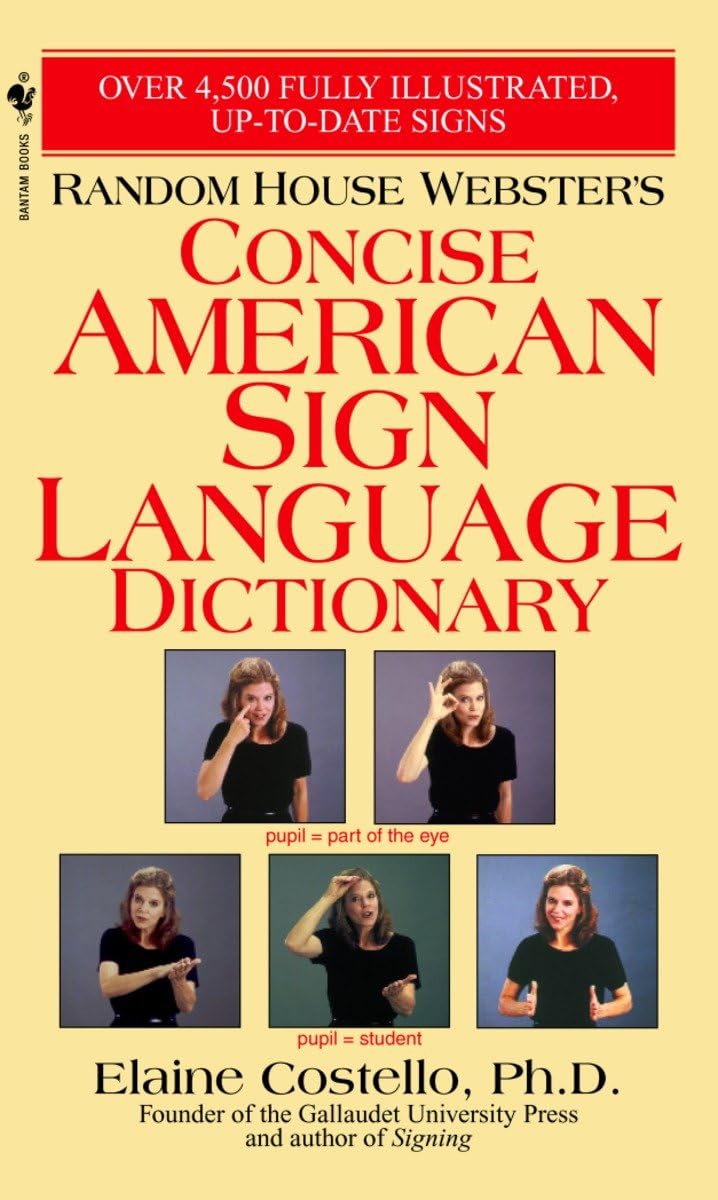 Random House Webster's Concise American Sign Language Dictionary,Used