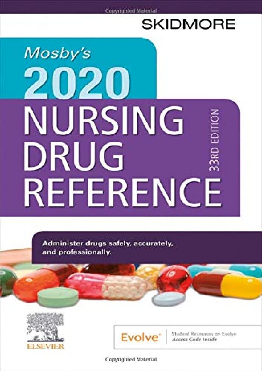 Mosby'S 2020 Nursing Drug Reference (Skidmore Nursing Drug Reference),New