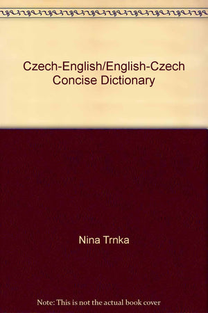 Czech/English English/Czech Concise Dictionary,Used