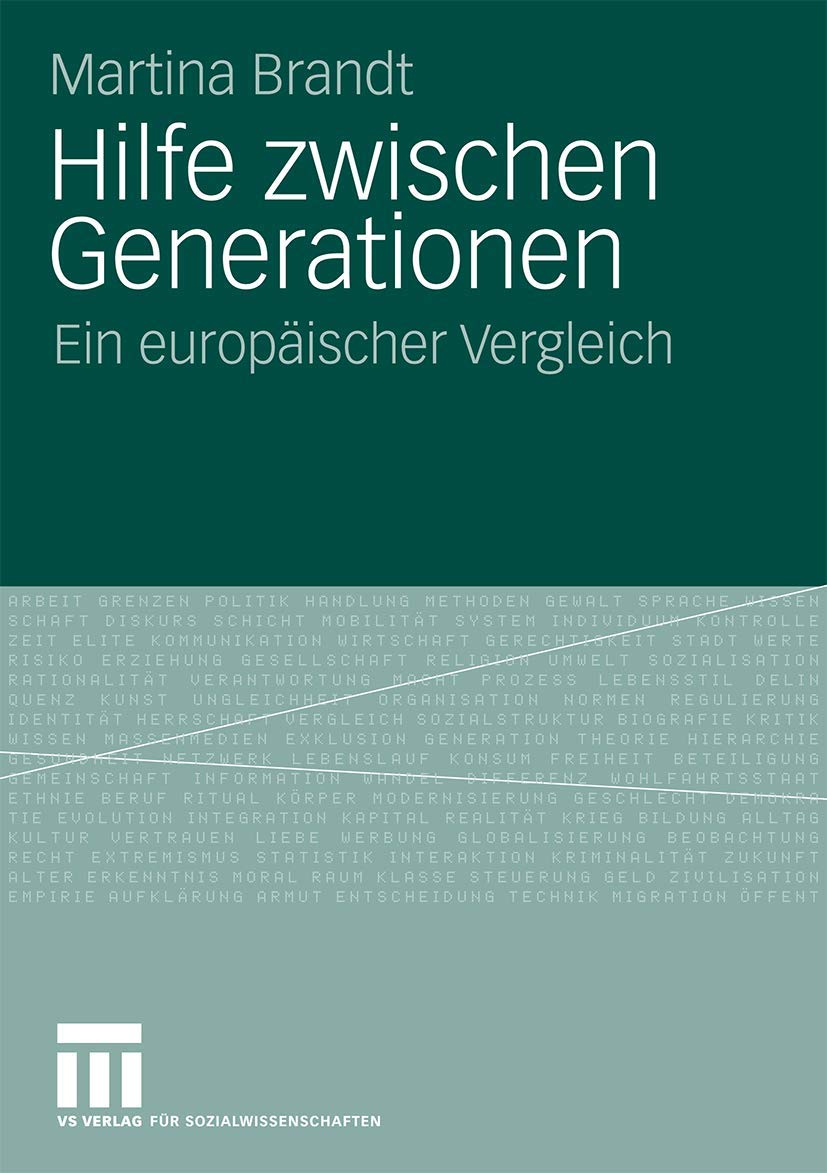 Hilfe Zwischen Generationen: Ein Europischer Vergleich (German Edition),Used
