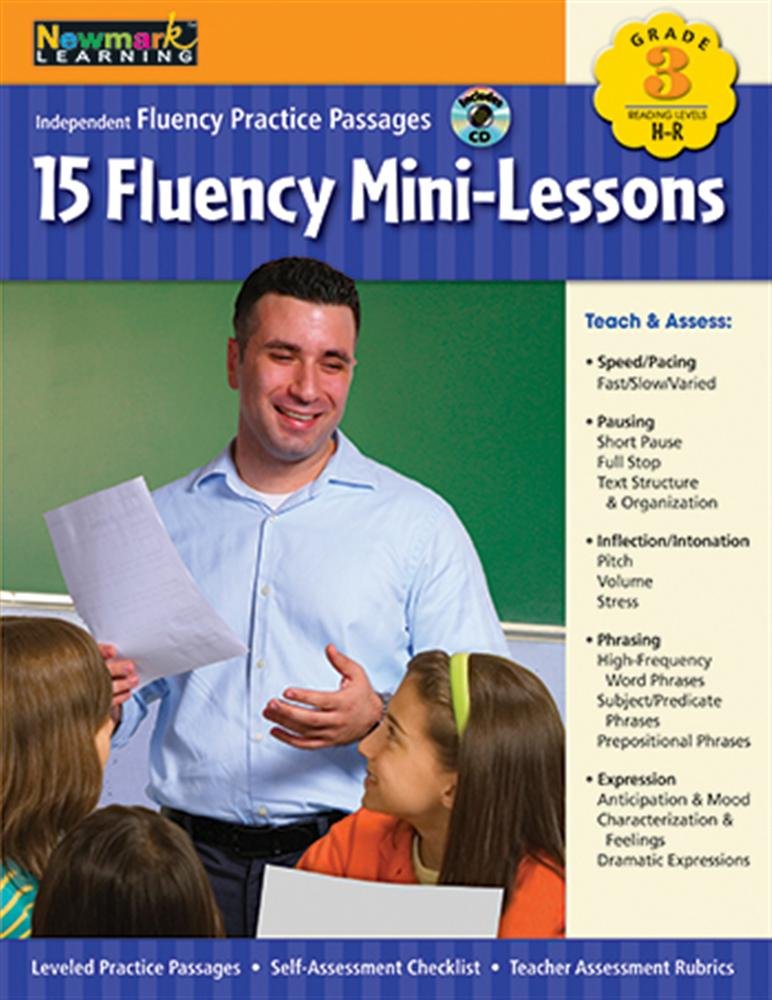 Fluency MiniLessons Grade 3 with Audio CD (Independent Fluency Practice Passages),Used