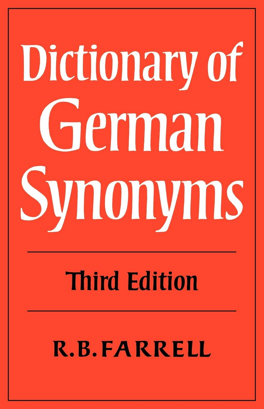 Dictionary of German Synonyms 3ed,Used