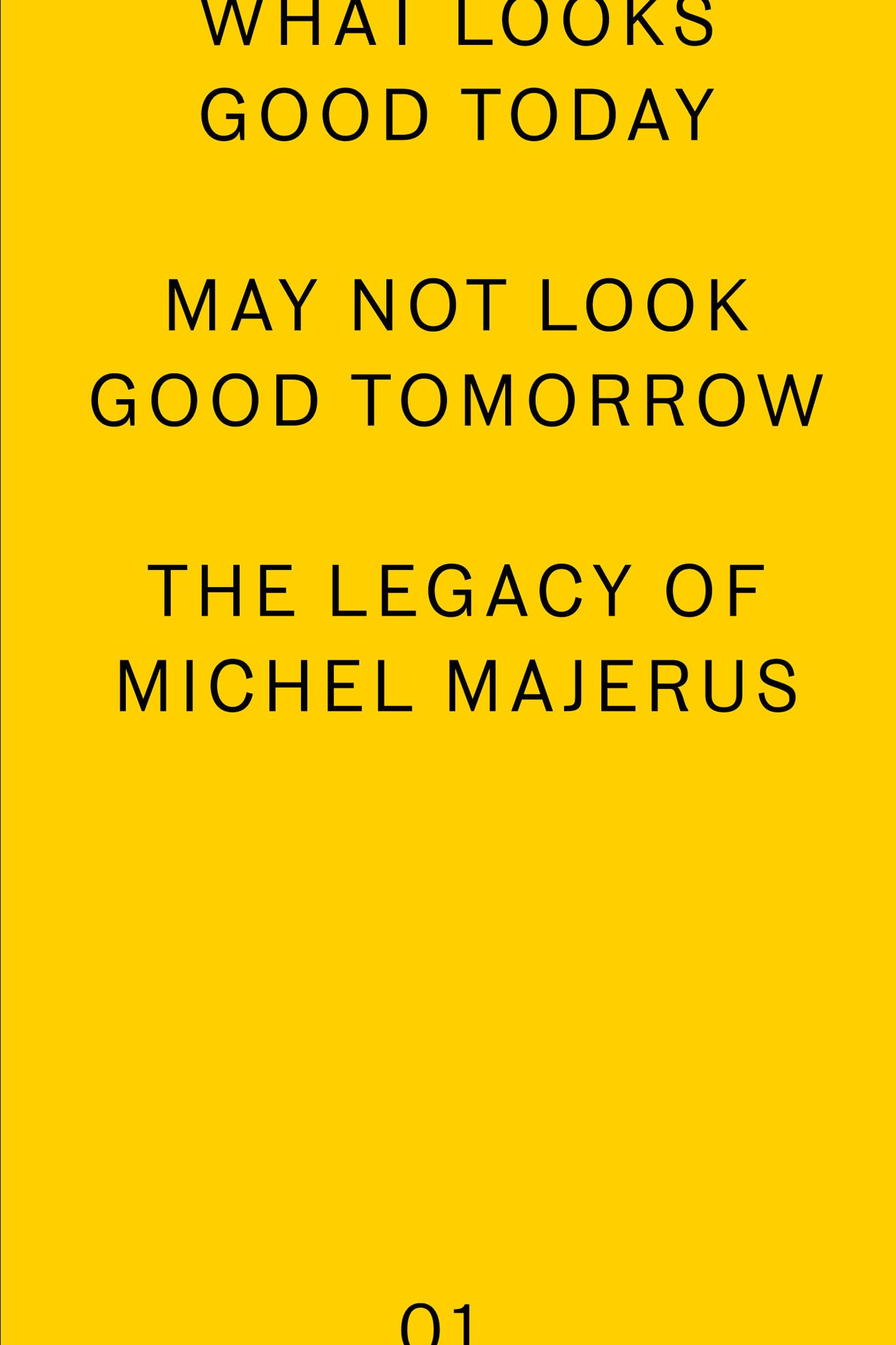 what looks good today may not look good tomorrow: The Legacy of Michel Majerus (Mudam Series),New