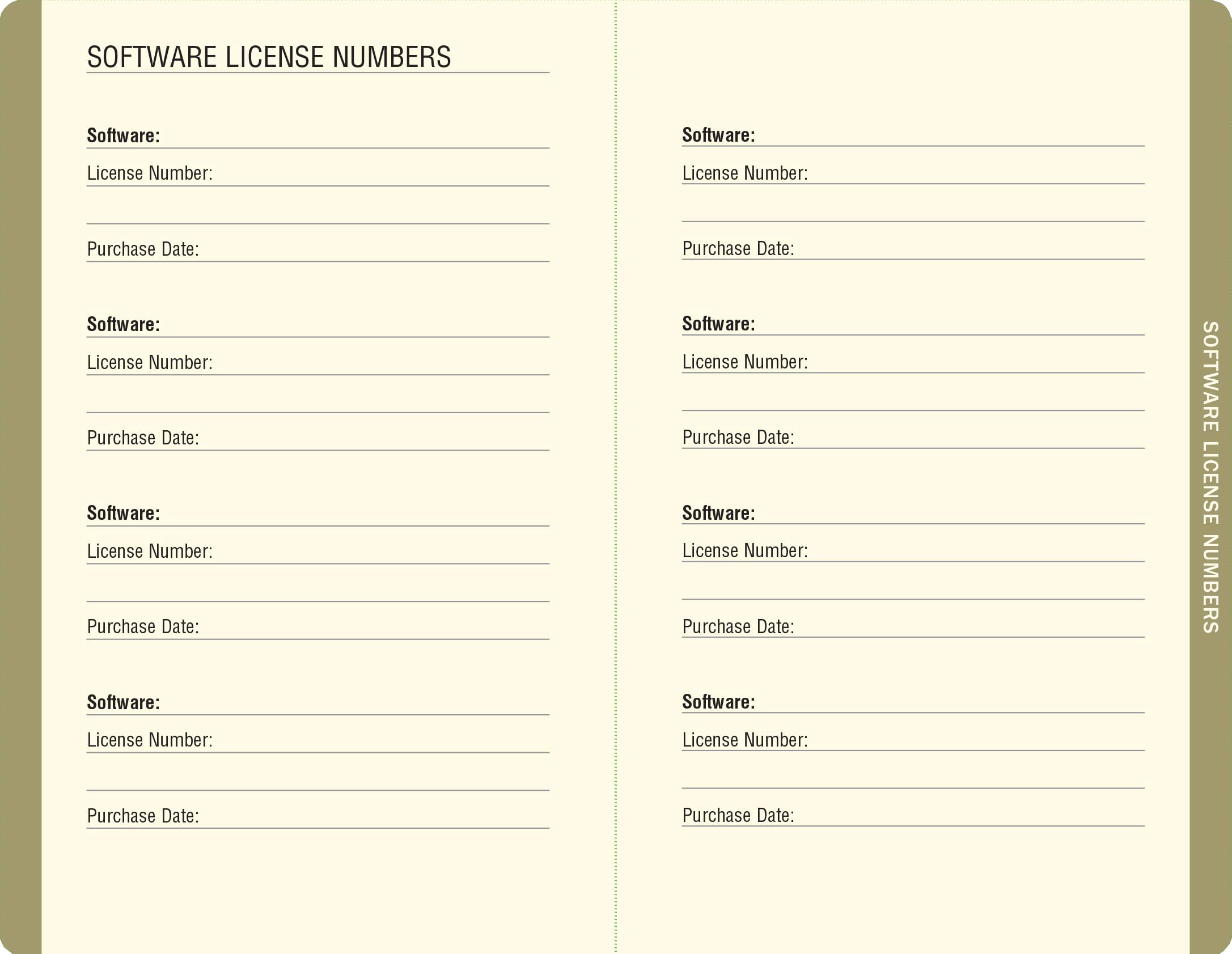 Midnight Floral Internet Address & Password Logbook,Used