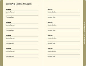 Midnight Floral Internet Address & Password Logbook,Used