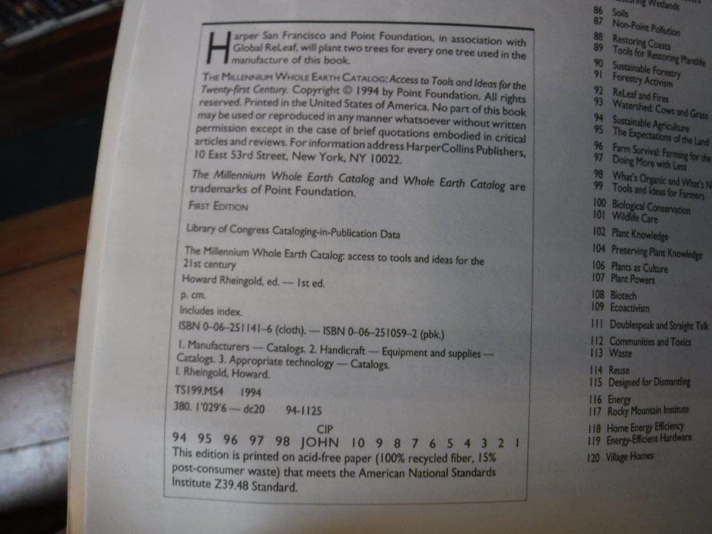 The Millennium Whole Earth Catalog,Used