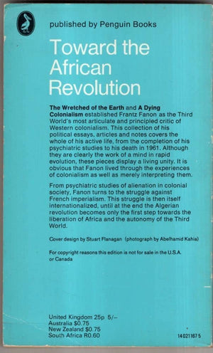 Toward the African revolution; (Pelican books),Used